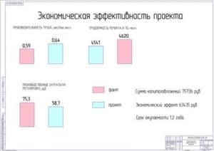 Показатели экономической эффективности проекта (формат А1)