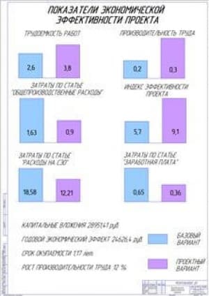 Показатели экономической эффективности проекта (ф.А1)