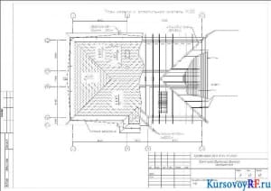 План кровли и стропильной системы