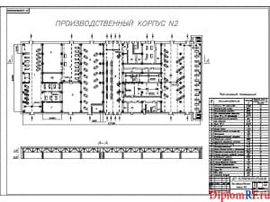 Схема производственный корпус (формат А1)