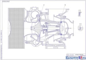 Чертеж Турбокомпрессор TPL 85-B (формат А1)