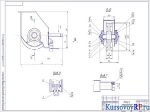 Чертеж колесо неприводное