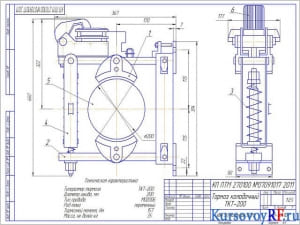 Чертеж тормоз колодочный ТКТ-200