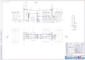 Разрез ячейки ОРУ 110 кВ