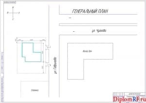 Чертеж плана генерального (формат А1)