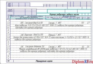 Чертежи маршрутных карт (формат 8хА4)