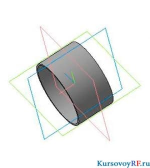 Чертеж нижней втулки (формат 3D)