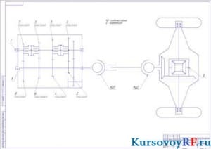 Кинематическая схема трансмиссии (формат А1)