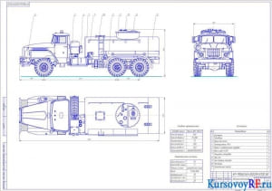 Автотопливозаправщик Урал АТЗ-6-4320