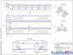 Чертеж мост крана