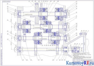 Чертеж коробка скоростей