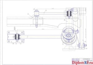 Чертеж задняя подвеска ВАЗ-2107 – 2 листа (формат А1х2)