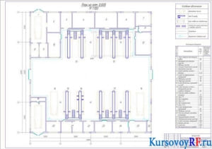 Чертеж производственного корпуса