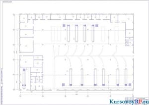 Чертеж производственный корпус