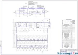 Чертеж производственный корпус