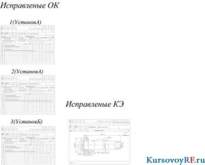 Чертежи операционных карт