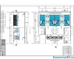План первого этажа Б-Б, разрез А-А