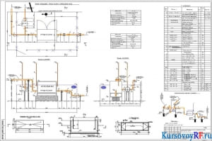 Чертеж плана площадки ГРПН-300-6-1,2 №1 наружных сетей газоснабжения
