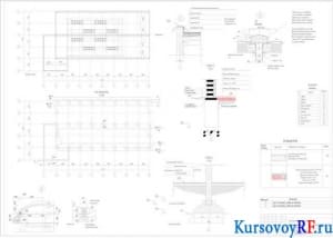 Чертеж план кровли