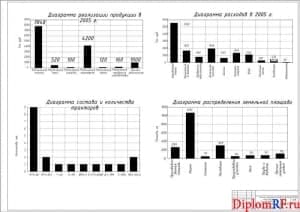 Чертёж технико-экономических показателей производственной деятельности (формат А1)
