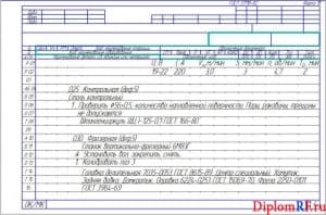 Чертежи операционных карт ремонта маховика (формат 4хА 4)