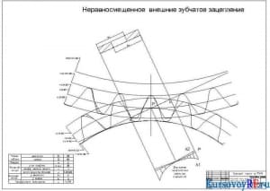  Геометрический расчет и расчет качественных показателей передач внешнего зацепления