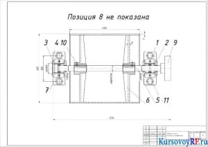Ведущий вал и механизм натяжения