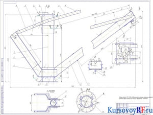 Чертеж колонна поворотная