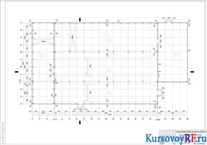 Чертеж план на отметке 0.000