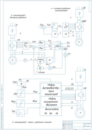 3.	Структуры регулирования АД и СД, А1