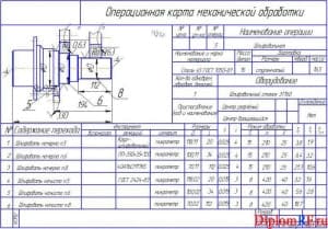 Чертеж карты операционной № 1(формат А4х5)
