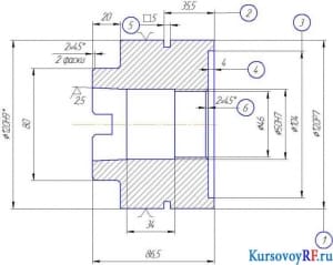 Разработка развертки насадкой 120Н9/120Р7