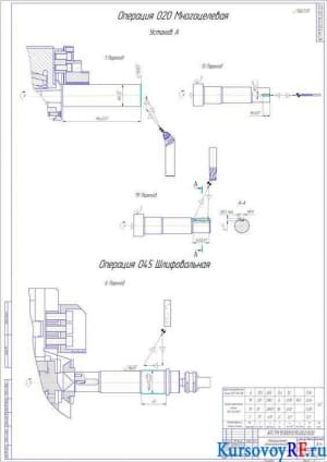 Операционные технологические эскизы (формат А1)