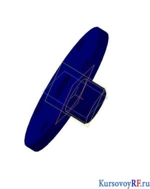 Чертеж деталь 5 фланец (3D)