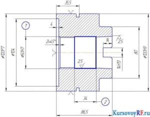 Разработка развертки насадкой 120Н9/120Р7