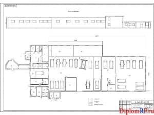 Схема производственный корпус до реконструкции (формат А1)