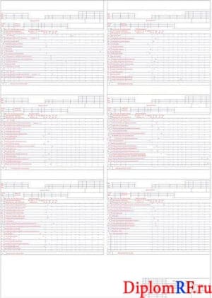 Чертеж карты процесса технологического сборки двигателя (формат А1)