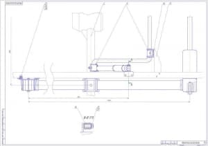 Чертёж подвески задней ГАЗ-322132 (продолжение)  (формат А1)