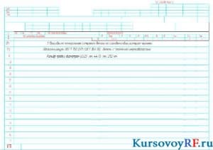 Полная операцинная карта (9 листов формат А4)