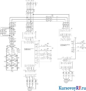 Чертеж принципиальной электросхемы(формат А1)