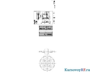 Чертеж установка для съема шкур с туш крупного рогатого скота (формат А1х2)