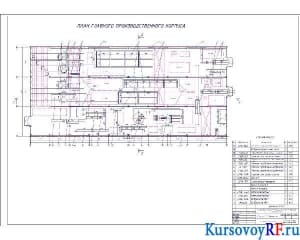 Чертеж план производственного цеха