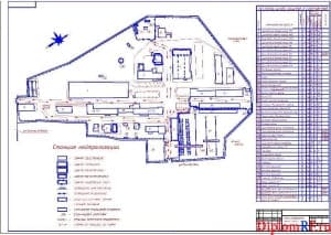 Чертеж плана генерального (формат А1)