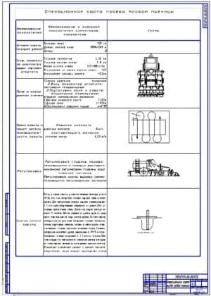 Операционная карта посева яровой пшеницы (ф.А1)