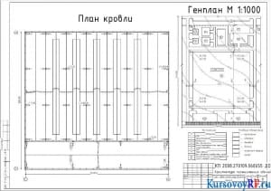План кровли, Генплан М 1:1000