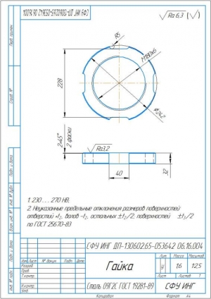 7.	Технический чертеж блока, А4