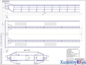 Чертеж кран мостовой (формат 3хА1)