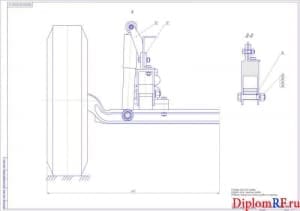 Чертежи сборочный узлов передней подвески МАЗ 5340 (формат А1х3)