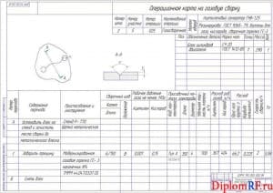 Чертеж карты операционной  (формат А1)