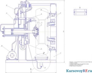 Чертеж общий вид стенда для демонтажа колес